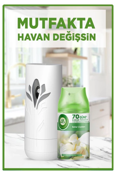 Air Wick Freshmatic Makine + Yedek Bahar Çiçekleri 250ml Kit - 4