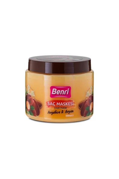 Benri Besleyici Saç Maskesi Angelica & Argan 500 ml - 1
