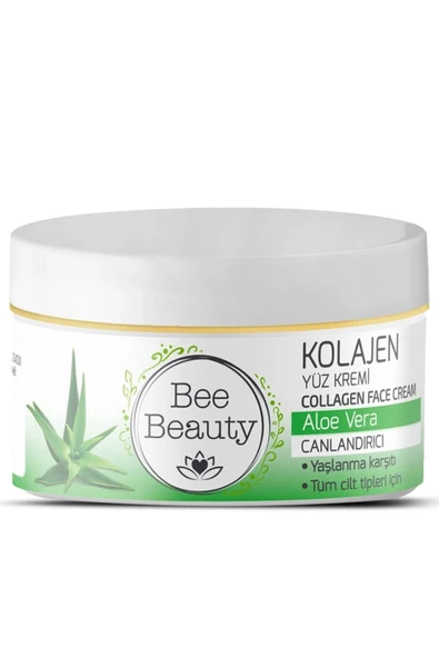 Bee Beauty Canlandırıcı Aloe Vera Kolajen Yüz Kremi 50 ml