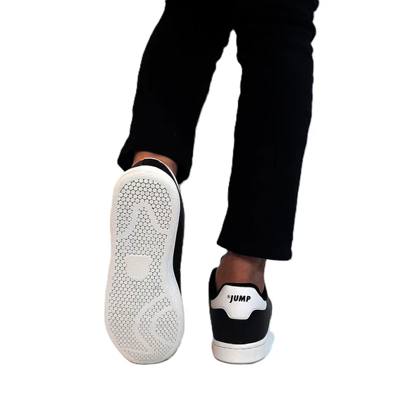 Jump 15306-15307 Siyah-Beyaz Düz Taban Rahat Spor Ayakkabı - Resim 12