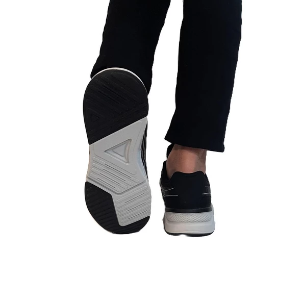 Jump 32438 Siyah-Beyaz Memory Ortapedik Hafif Spor Ayakkabı - Resim 7