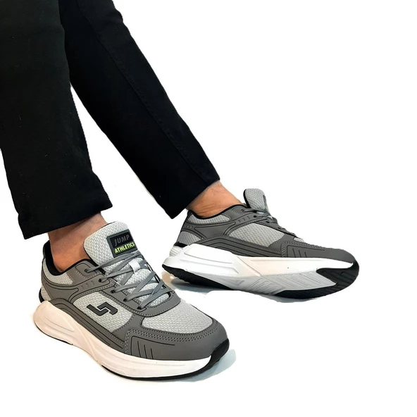 Jump 32438 Gri Memory HAfızalı Ortapedik Hafif Spor Ayakkabı - Resim 3