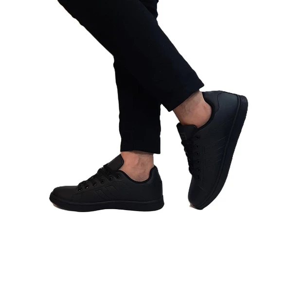 Jump 15306-15307 Siyah-Siyah Düz Taban Rahat Spor Ayakkabı - 6