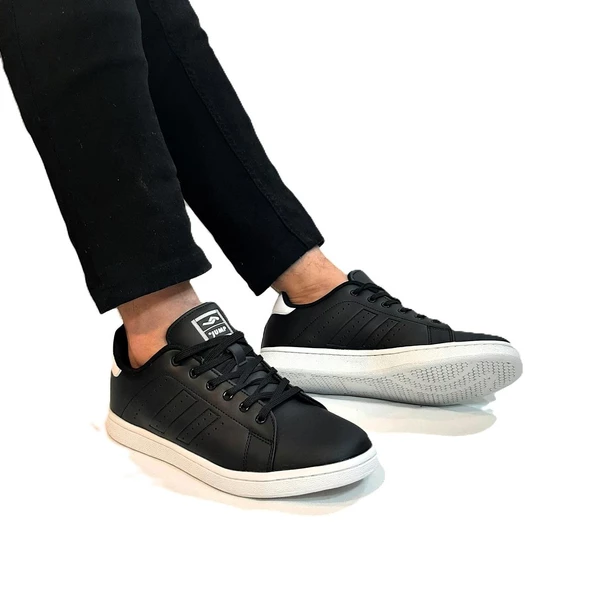 Jump 15306-15307 Siyah-Beyaz Düz Taban Rahat Spor Ayakkabı - Resim 21