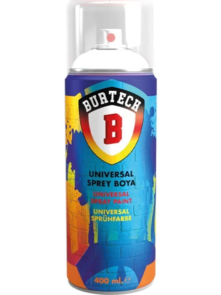 Burtech Sprey Boya 400ml  ParlakSiyah