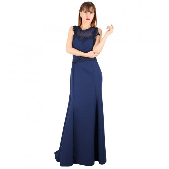 Fierte Kadın Büyük Beden Abiye Elbise Tn7640 Yuvarlak Yaka Düğün Mezuniyet Mürdüm Fuşya