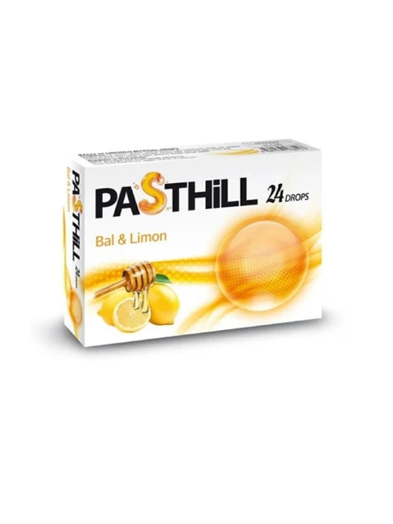 Pasthill Bal Ve Limon 24 Adet Boğaz Pastili