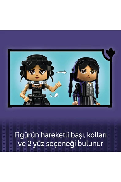 LEGO Wednesday Sets - 76780 Wednesday Addams Figure (702 PARÇA) - 8