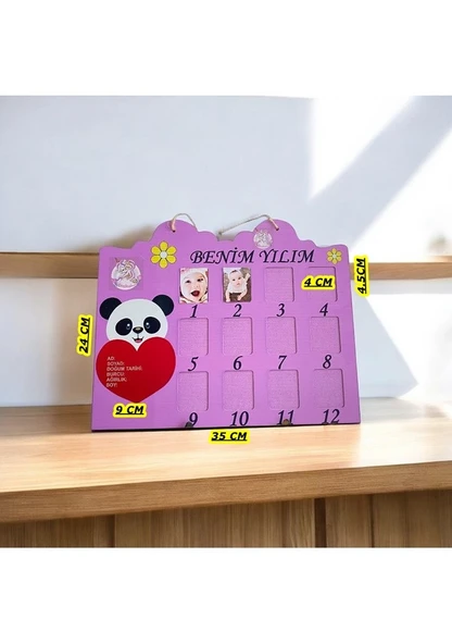 Binnex 12 aylık bebek fotoğraf çerçevesi - 5