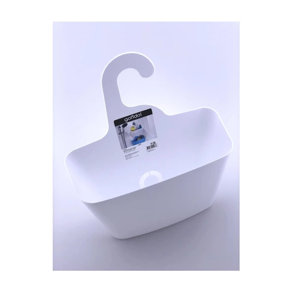 Asılabilir Banyo Mutfak Sepeti Delikli Kancalı 27 Cm - 3