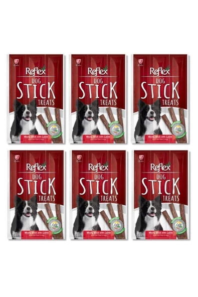 Kuzu Etli Stick Köpek Ödülü Maması 3 X 11 Gr - 6 Paket