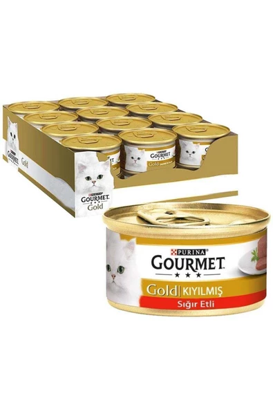 Purina Gold Sığır Etli Kedi Konservesi 85 gr X 24 Adet - 2