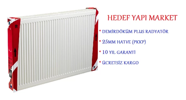 DEMİRDÖKÜM PLUS PANEL RADYATÖR 500x500 PKKP TİP 22 - 3
