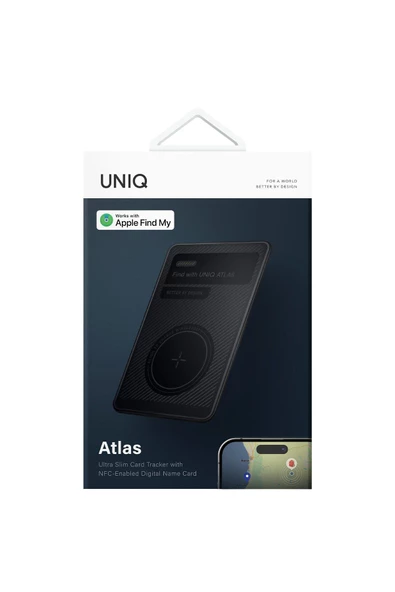 Atlas Serisi NFC Find My Destekli Dijital Göstergeli Kablosuz Şarjlı Dijital Kart - 5
