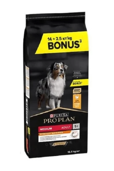 Medium Tavuk Etli Yetişkin Köpek Maması 14+2,5 Kg