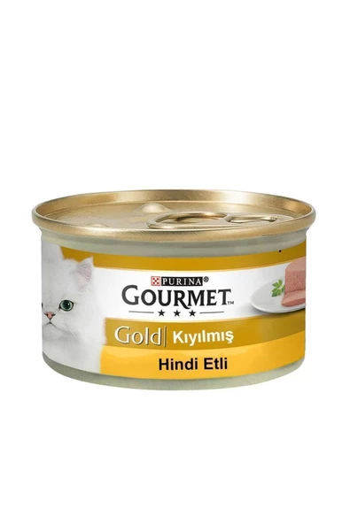 Gold Kıyılmış Hindili Kedi Konservesi 85 G