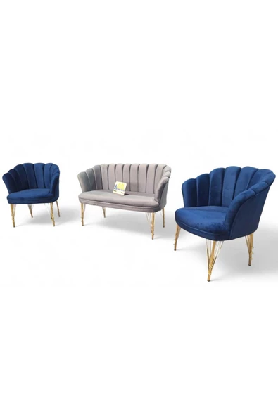 Aryans Home Mobilya Dekorasyon Ofis, Balkon, Salon Ve Mutfak Koltuk Takımı - Çay Seti Koltuk Takımı - 6