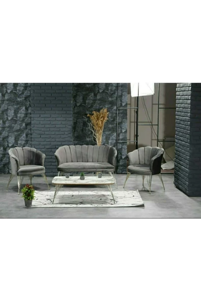 ARYANS HOME Ofis, Balkon, Salon Ve Mutfak Koltuk Takımı - Çay Seti Koltuk Takımı - Resim 2