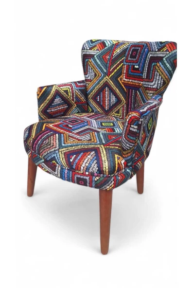 Aryans Home Mobilya Dekorasyon Ofis Büro Koltuğu Ofis Bekleme Koltuğu Balkon Koltuğu Çay Seti Koltuğu - Berjer - 2 Adet - 6