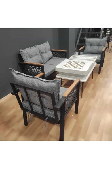 Aryans Home Mobilya Dekorasyon Balkon-bahçe-kafe Çay Seti Koltuk Oturma Takımı-oturma Grubu, Ofis Koltuğu - Sehpa Hariç