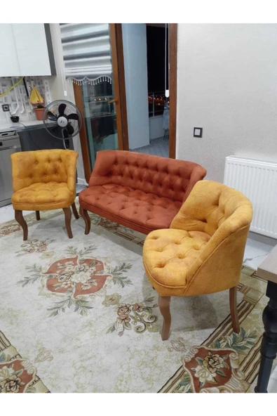 ARYANS HOME Ofisi, Balkon, Salon Ve Mutfak Koltuk Takımı - Çay Seti Koltuk Takımı - 2