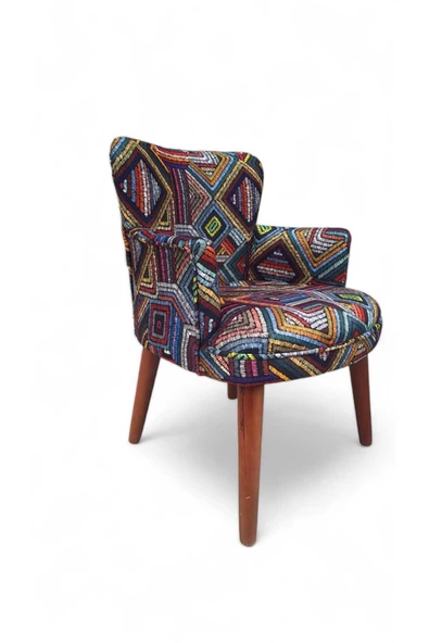 Aryans Home Mobilya Dekorasyon Ofis Büro Koltuğu Ofis Bekleme Koltuğu Balkon Koltuğu Çay Seti Koltuğu - Berjer - 2 Adet - 5