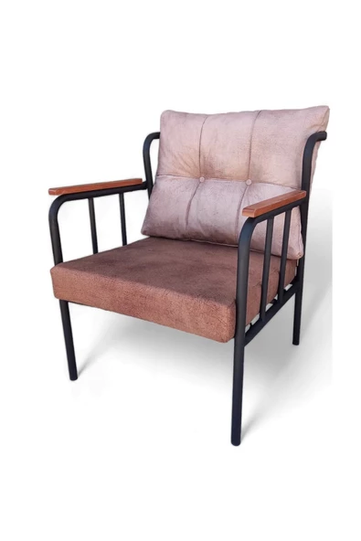 Aryans Home Mobilya Dekorasyon Ofis, Balkon, Bahçe Ve Mutfak Metal Koltuk Takımı - Resim 3