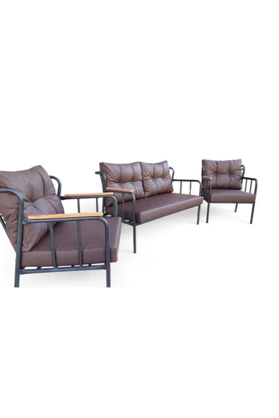 ARYANS HOME Ofis, Büro Deri Metal Mobilya Ve Koltuk Takımı - Resim 2