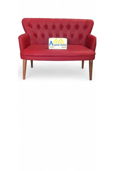 ARYANS HOME Ahşap Ayaklı Deri Ofis Koltuğu Ve Kanepeleri Deri Ofis Koltuğu Büro Mobilyası koltuk takımı - 3