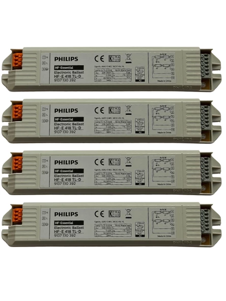 Philips Hf-E 4X18W Elektronik Balast (4 Adet)