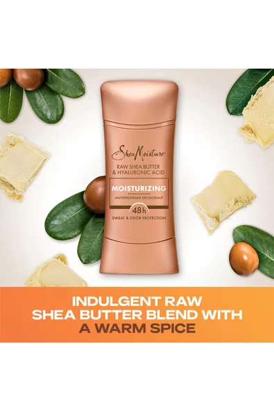 Shea Moisture Raw Shea Butter & Hyaluronic Acid Moisturizing Antiperspirant Stick Deodorant 74GR - 5