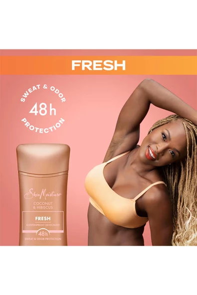 Shea Moisture Coconut & Hibiscus Fresh Antiperspirant Stick Deodorant 74GR - 8