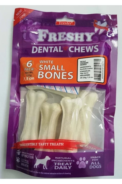Freshy Dental Naturel Kemik Köpek Ödülü  6'lı Paket