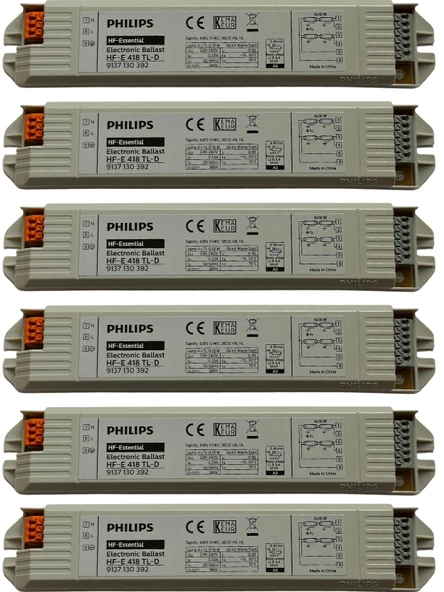 Philips Hf-E 4X18W Elektronik Balast (6 Adet)