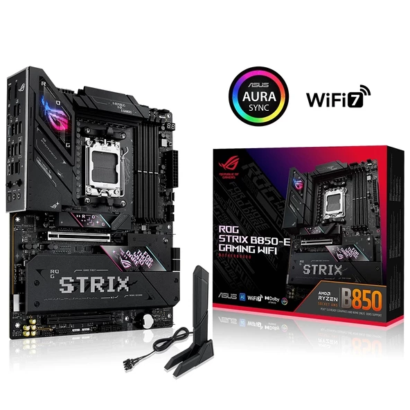 Asus ROG Strix B850-E Gaming WIFI DDR5 8000Mhz (OC) M.2 AM5 ATX Anakart