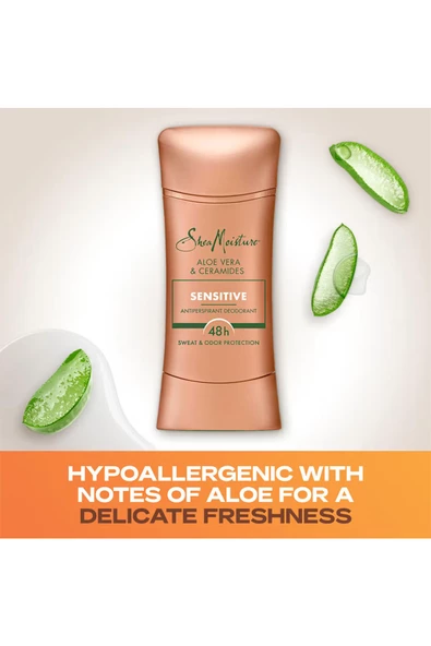 Shea Moisture Aloe Vera & Ceramides Sensitive Antiperspirant Stick Deodorant 74GR - 5