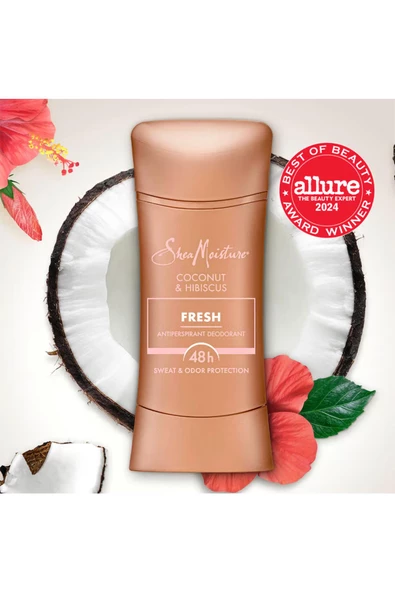 Shea Moisture Coconut & Hibiscus Fresh Antiperspirant Stick Deodorant 74GR - 3
