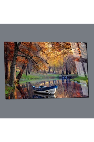 Harikabirev HARİKABİREV|KIRILMAZ CAM (TEMPERLİ) SONBAHAR DOĞA MANZARATABLOSU 07 |TMTEKLİ - Resim 3