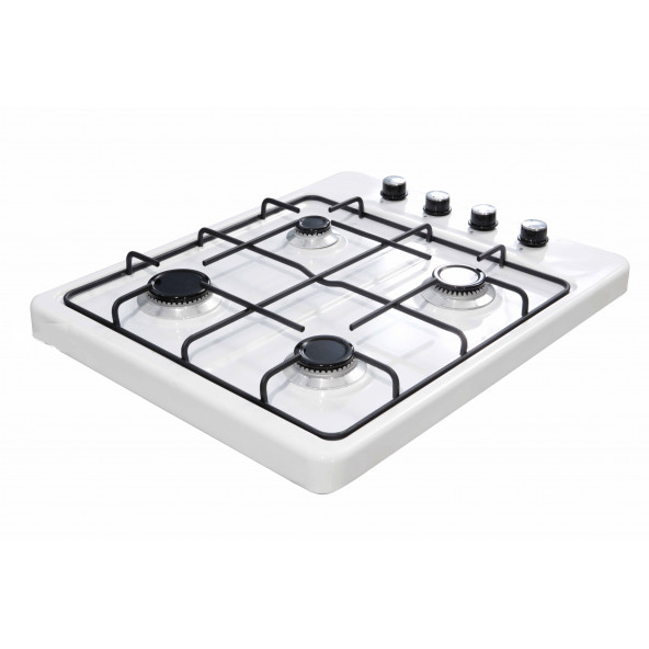4 Dört Gözlü Set Üstü Ocak Doğalgaz Uyumlu Beyaz - 4