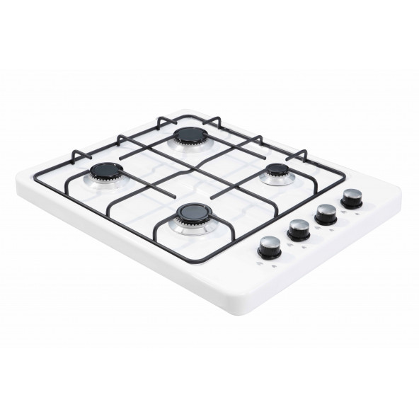 4 Dört Gözlü Set Üstü Doğalgaz Uyumlu Beyaz Ocak - 4