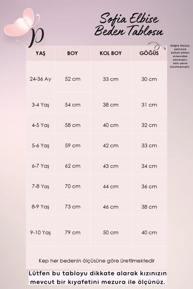 Kız Çocuk Kırmızı Sofia Pamuklu Fiyonk Detaylı Elbise Kep Abiye Takım - Resim 3