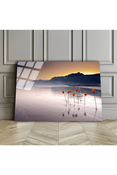 Harikabirev HARİKABİREV|KIRILMAZ CAM (TEMPERLİ) GÖL MANZARA TABLOSU 01|TMTEKLİ ürün görseli