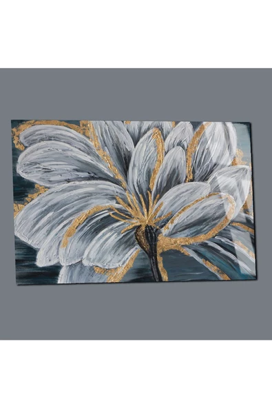 Harikabirev HARİKABİREV|KIRILMAZ CAM (TEMPERLİ) MAVİ-SARI ÇİÇEK TABLOSU 02 |TMTEKLİ - Resim 3