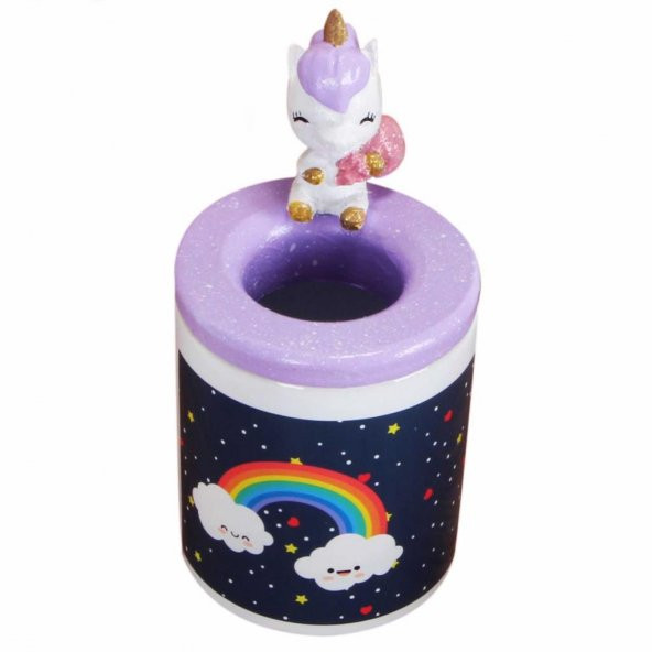 Unicornlu Hediye Seti Unicorn Seramik Kalemlik Defter Kalem - 2