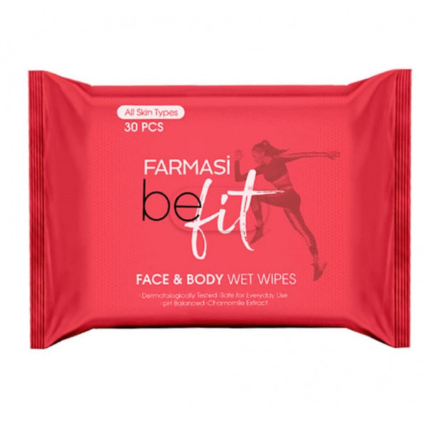 Farmasi Be Fit Yüz ve Vücut İiçin Islak Mendil 30'lu