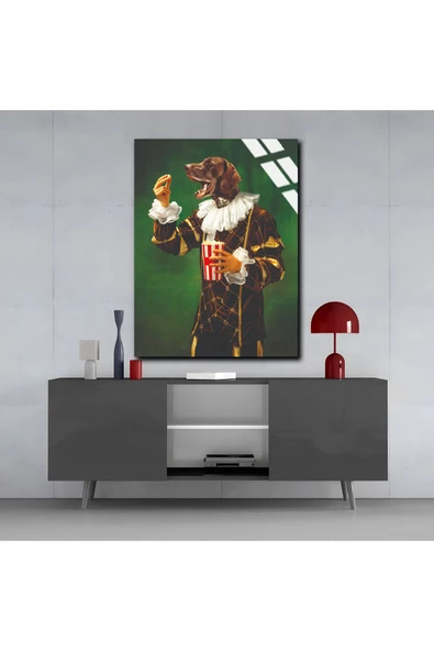 Harikabirev HARİKABİREV|KIRILMAZ CAM (TEMPERLİ) PATLAMIŞ MISIR YİYEN KÖPEK TABLOSU  |TMTEKLİ - Resim 3