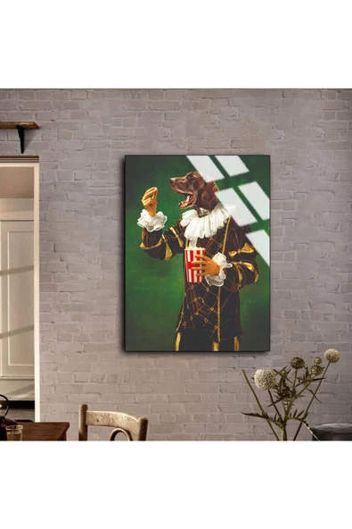 Harikabirev HARİKABİREV|KIRILMAZ CAM (TEMPERLİ) PATLAMIŞ MISIR YİYEN KÖPEK TABLOSU  |TMTEKLİ - Resim 2