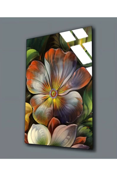 Harikabirev HARİKABİREV|KIRILMAZ CAM (TEMPERLİ) DİJİTAL ÇİÇEKLER TABLOSU 02 |TMTEKLİ ürün görseli