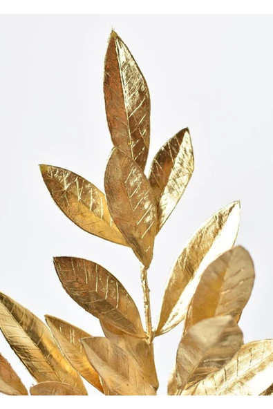 Harikabirev HARİKABİREV|BEYAZ-GOLD YAPRAK-ÇİÇEK KOMBİN 01 |ÇERÇEVELİ CAM TABLO  3LÜ DİKEY - Resim 3