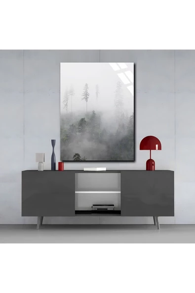 Harikabirev HARİKABİREV|KIRILMAZ CAM (TEMPERLİ) SİSLİ MANZARA TABLOSU |TMTEKLİ - Resim 3